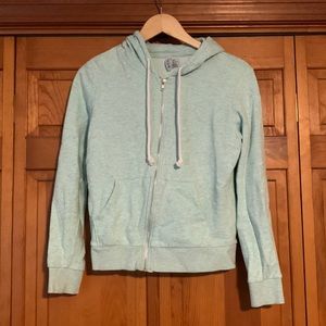Light blue, full zip